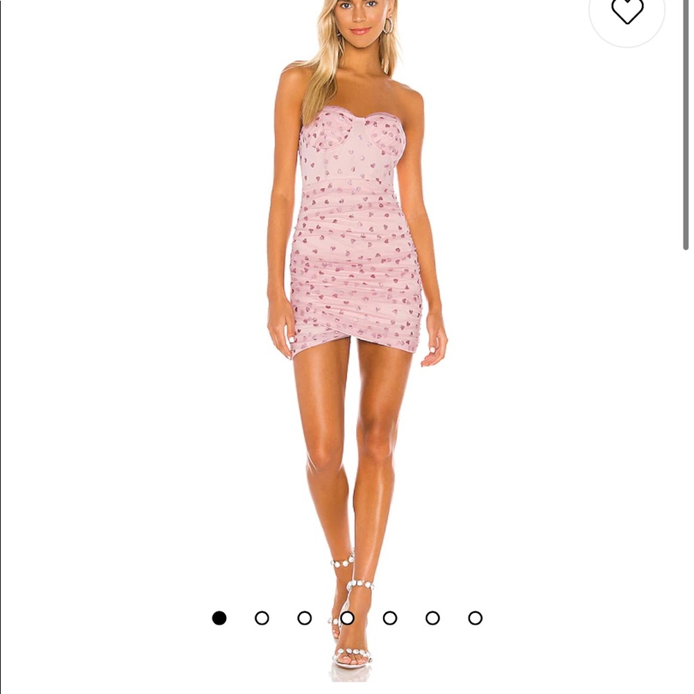 Revolve Superdown Pink Hearts Dress
